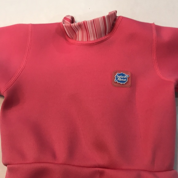 Girls Splash About Wet suit in pink. UPF 50+ sun protection. Size XL - Picture 6 of 9